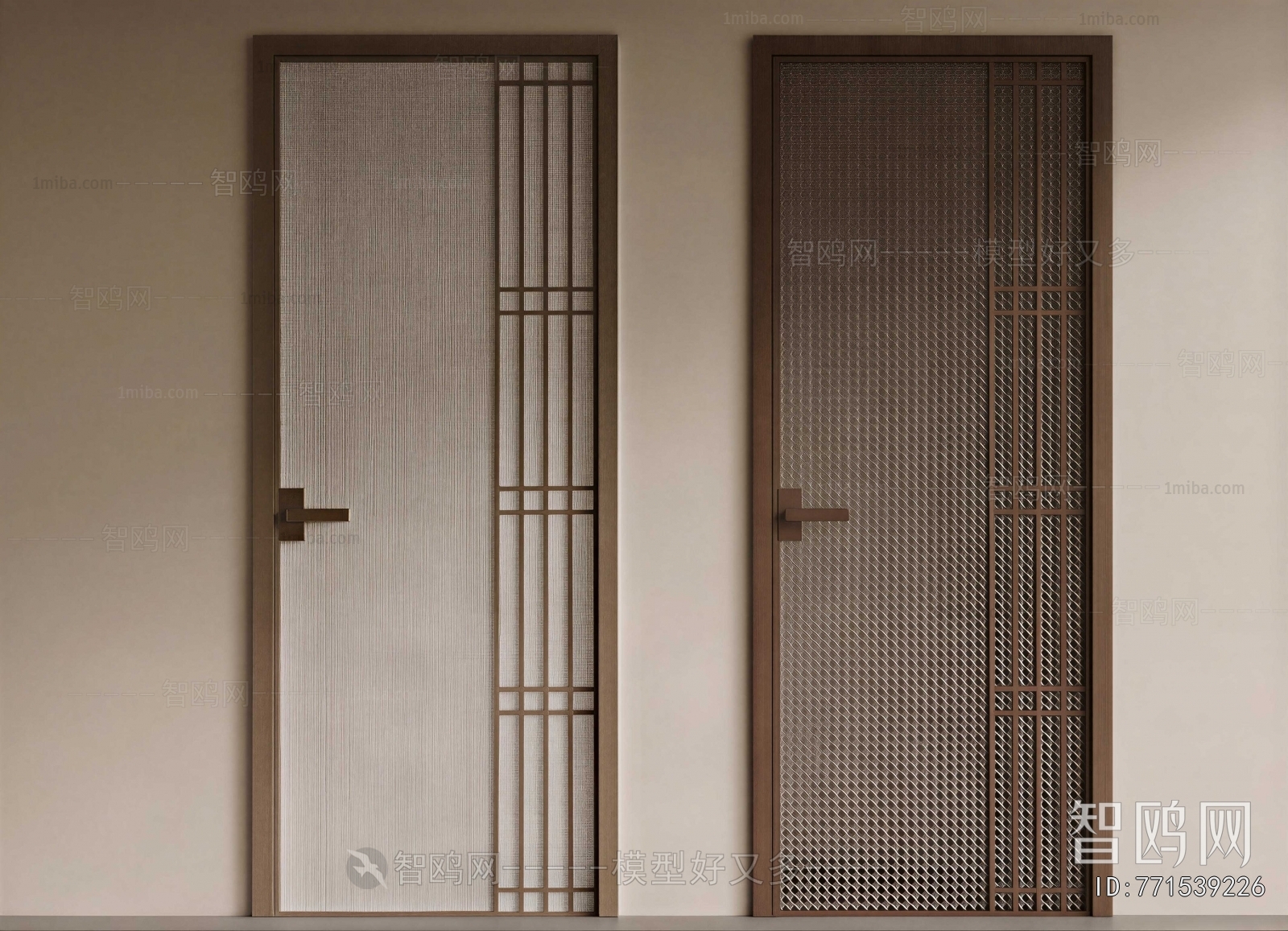 New Chinese Style Single Door
