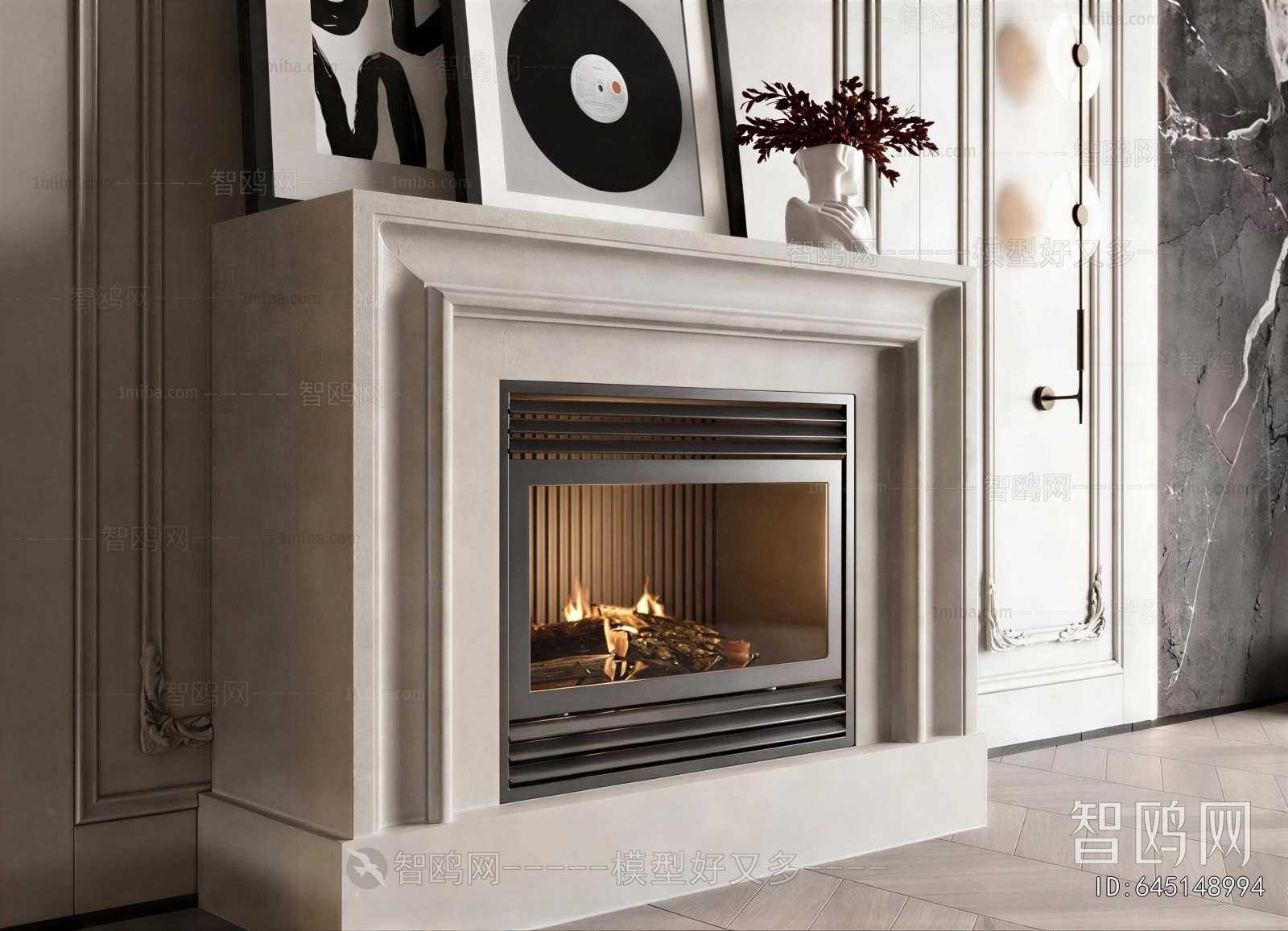 French Style Fireplace