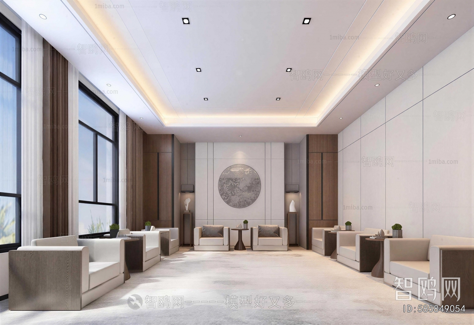New Chinese Style Reception Room