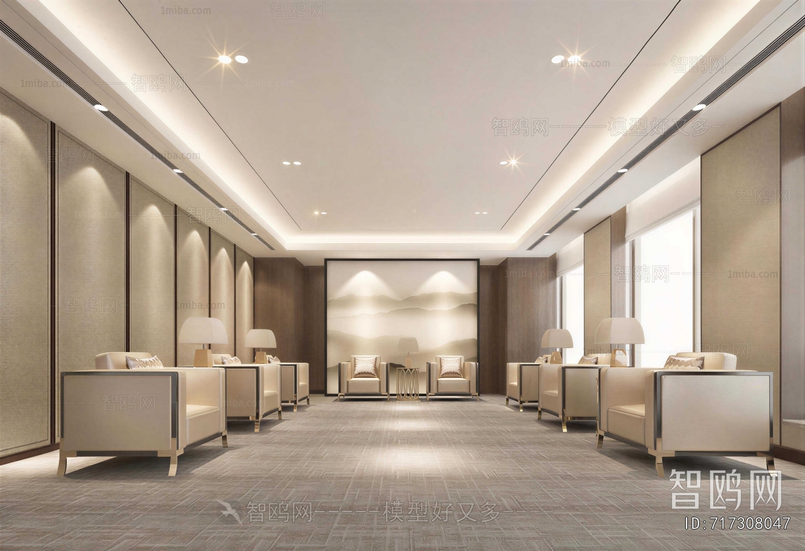 New Chinese Style Reception Room