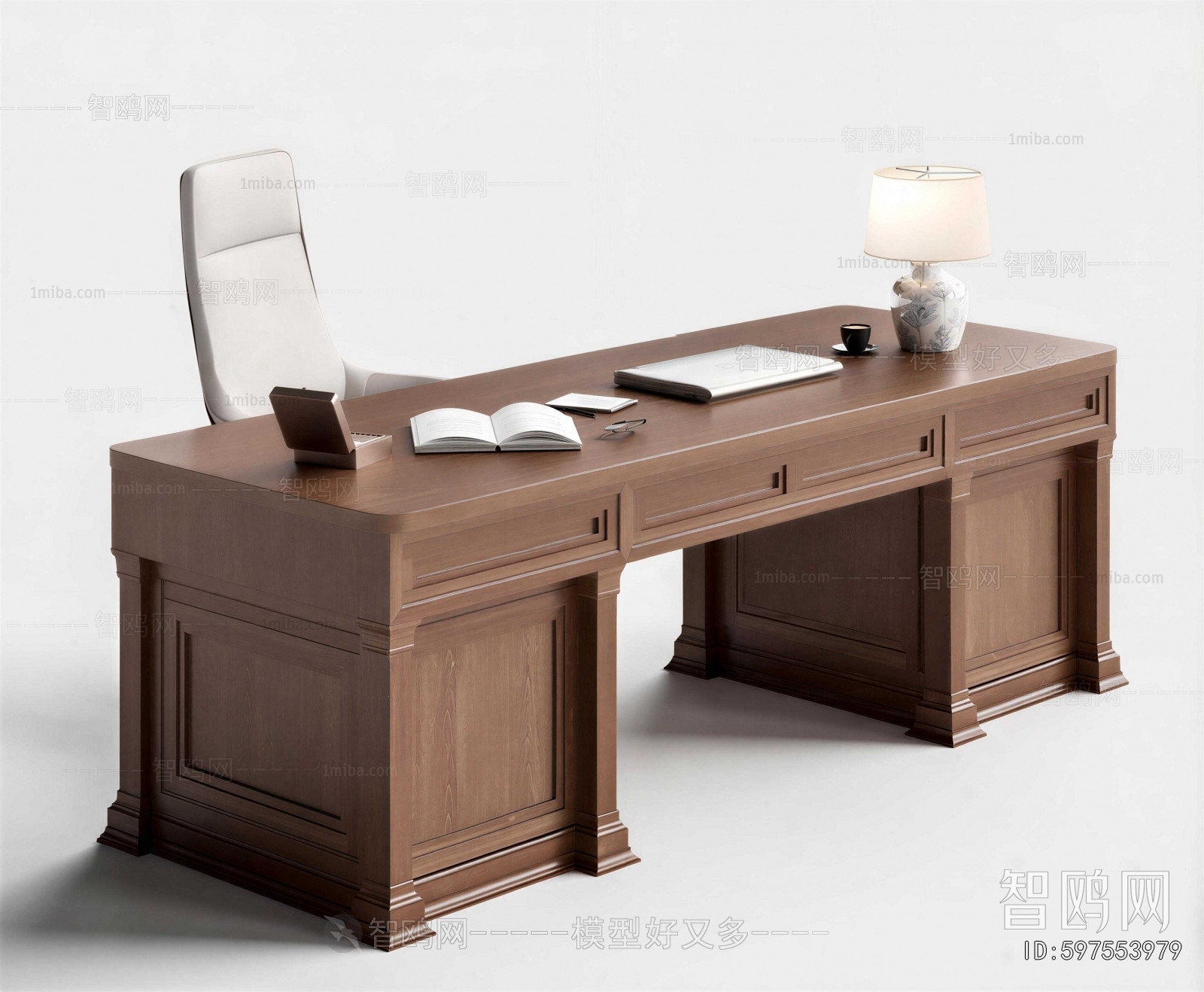 American Style Office Desk And Chair