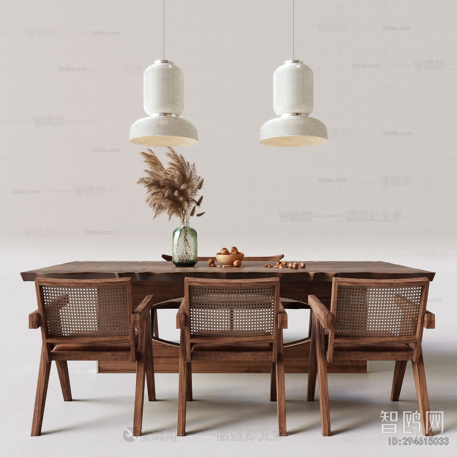 Wabi-sabi Style Dining Table And Chairs