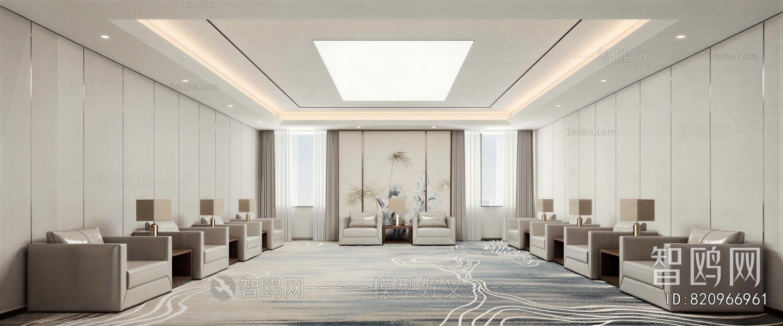 New Chinese Style Reception Room
