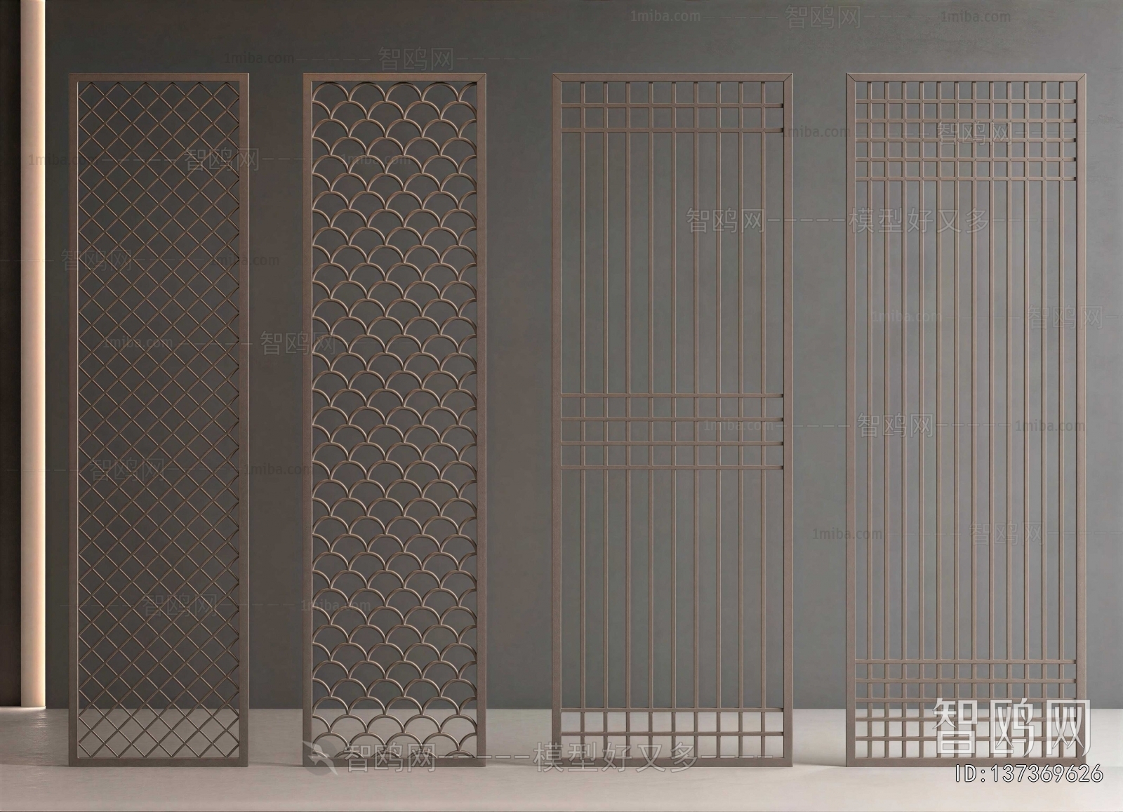 New Chinese Style Wooden Screen Partition