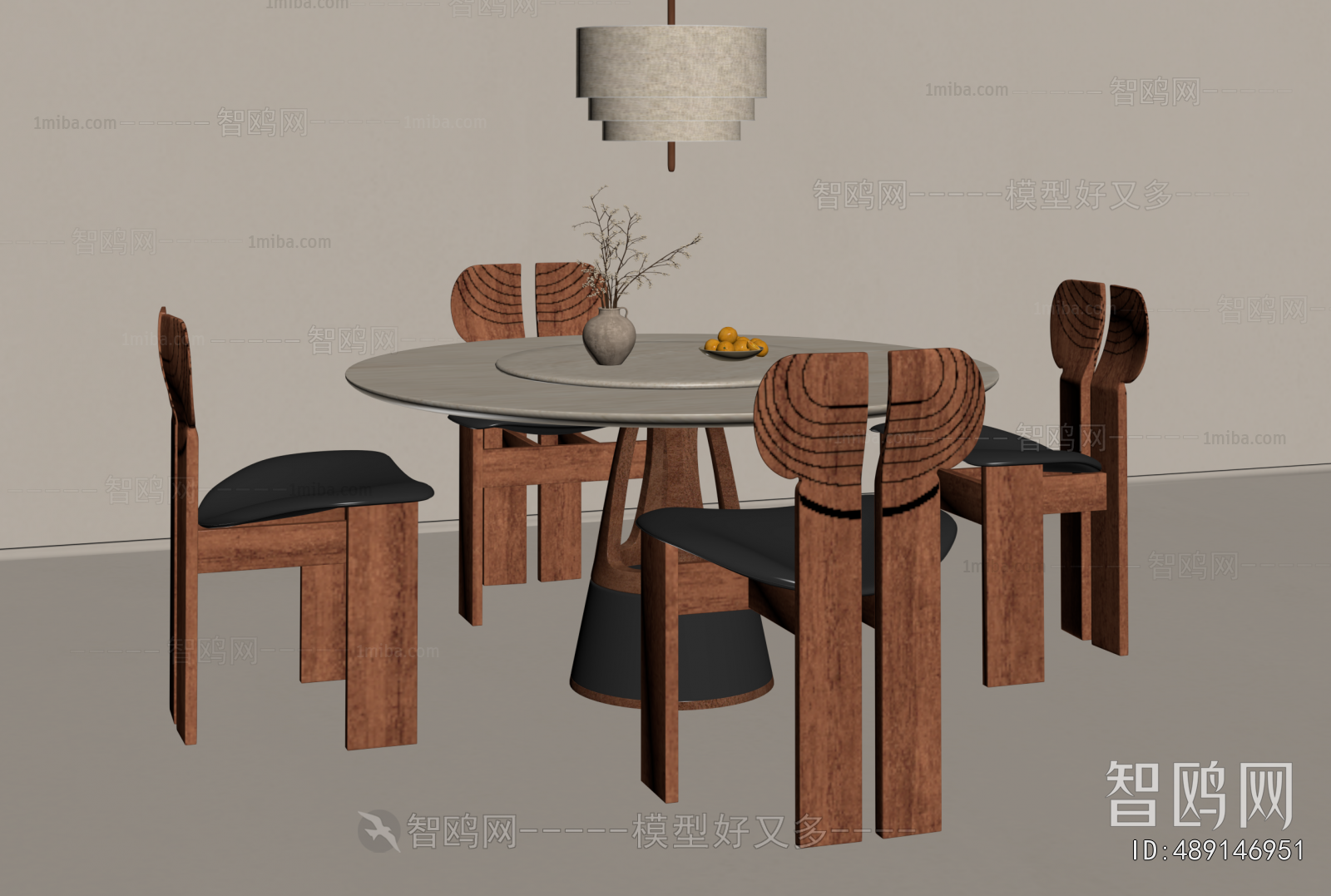 Wabi-sabi Style Dining Table And Chairs