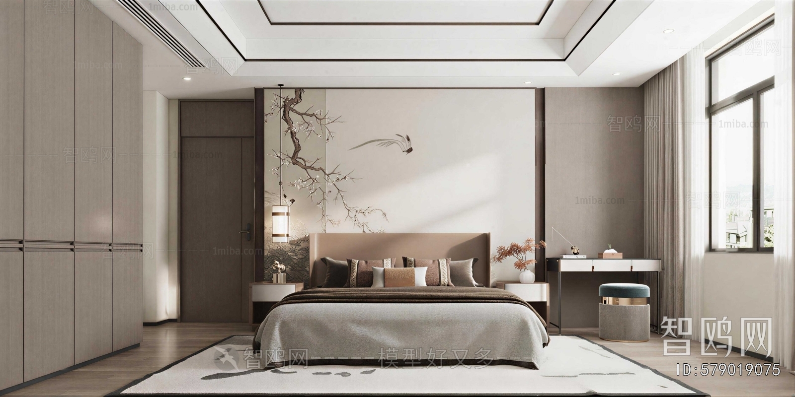 New Chinese Style Bedroom