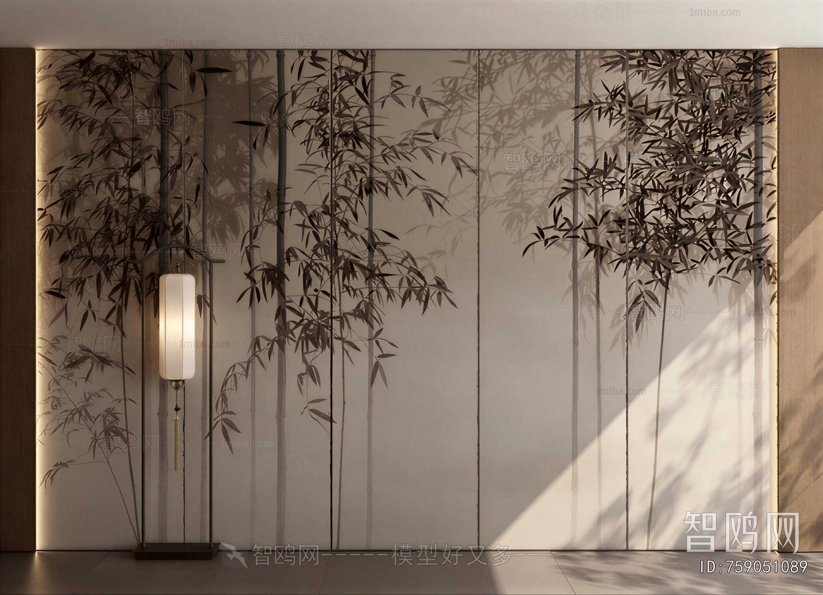 New Chinese Style TV Wall