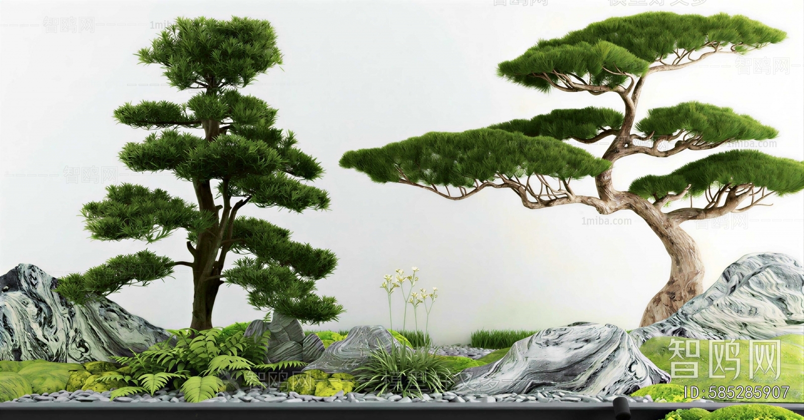 New Chinese Style Plant Landscaping