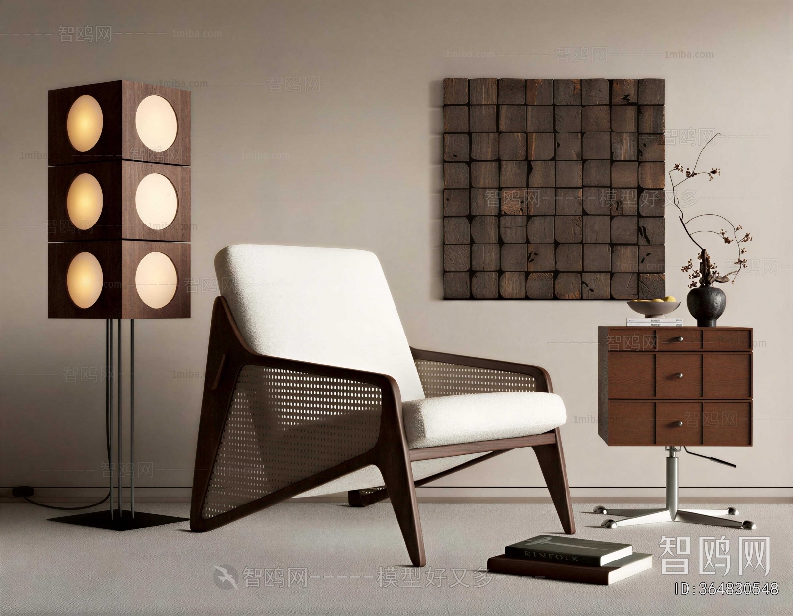 Wabi-sabi Style Lounge Chair
