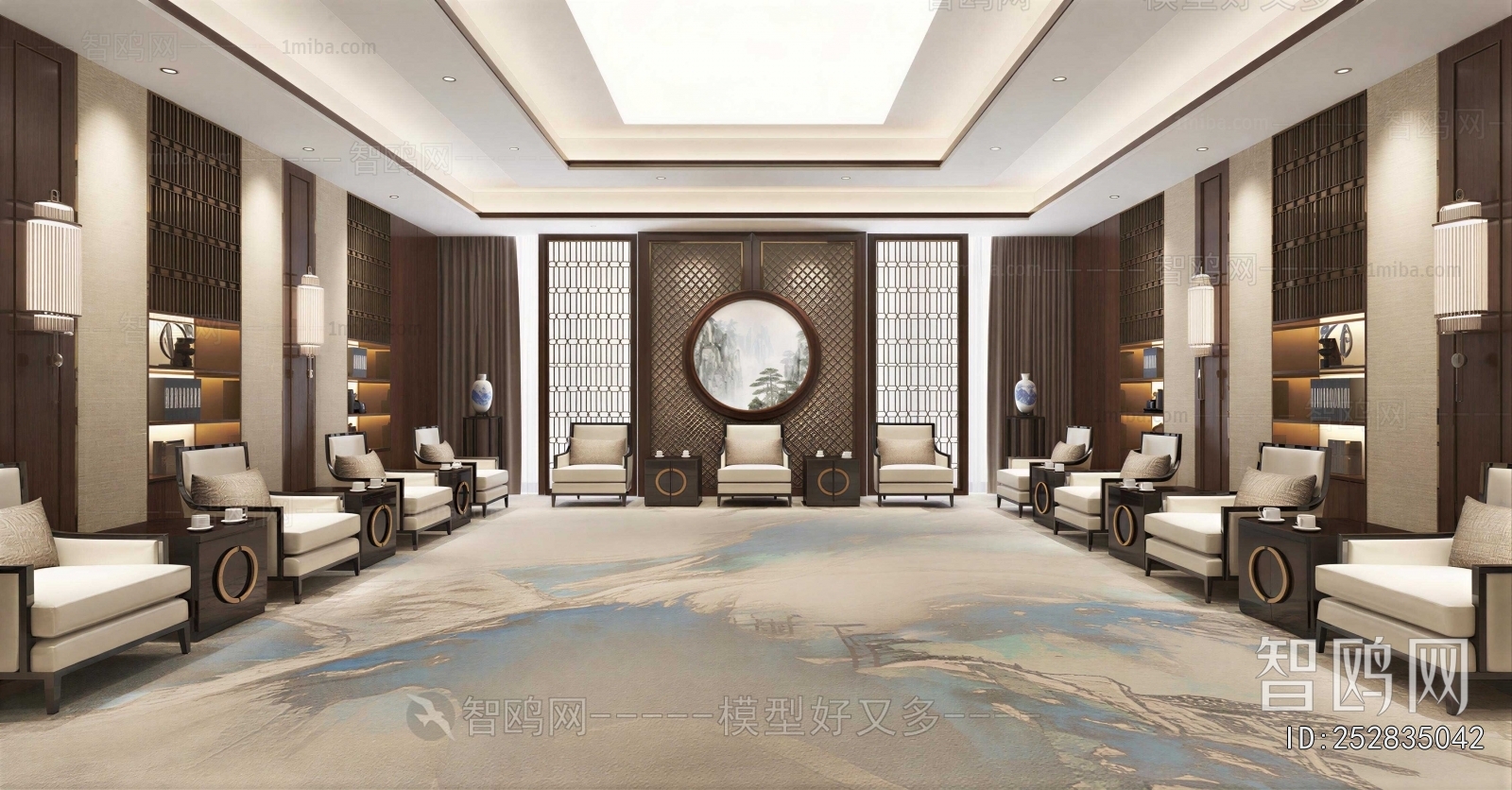 New Chinese Style Reception Room