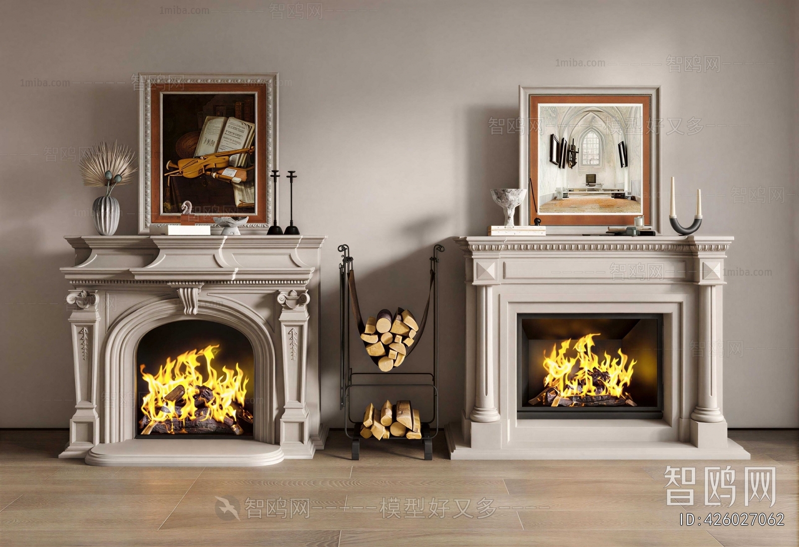 French Style Fireplace