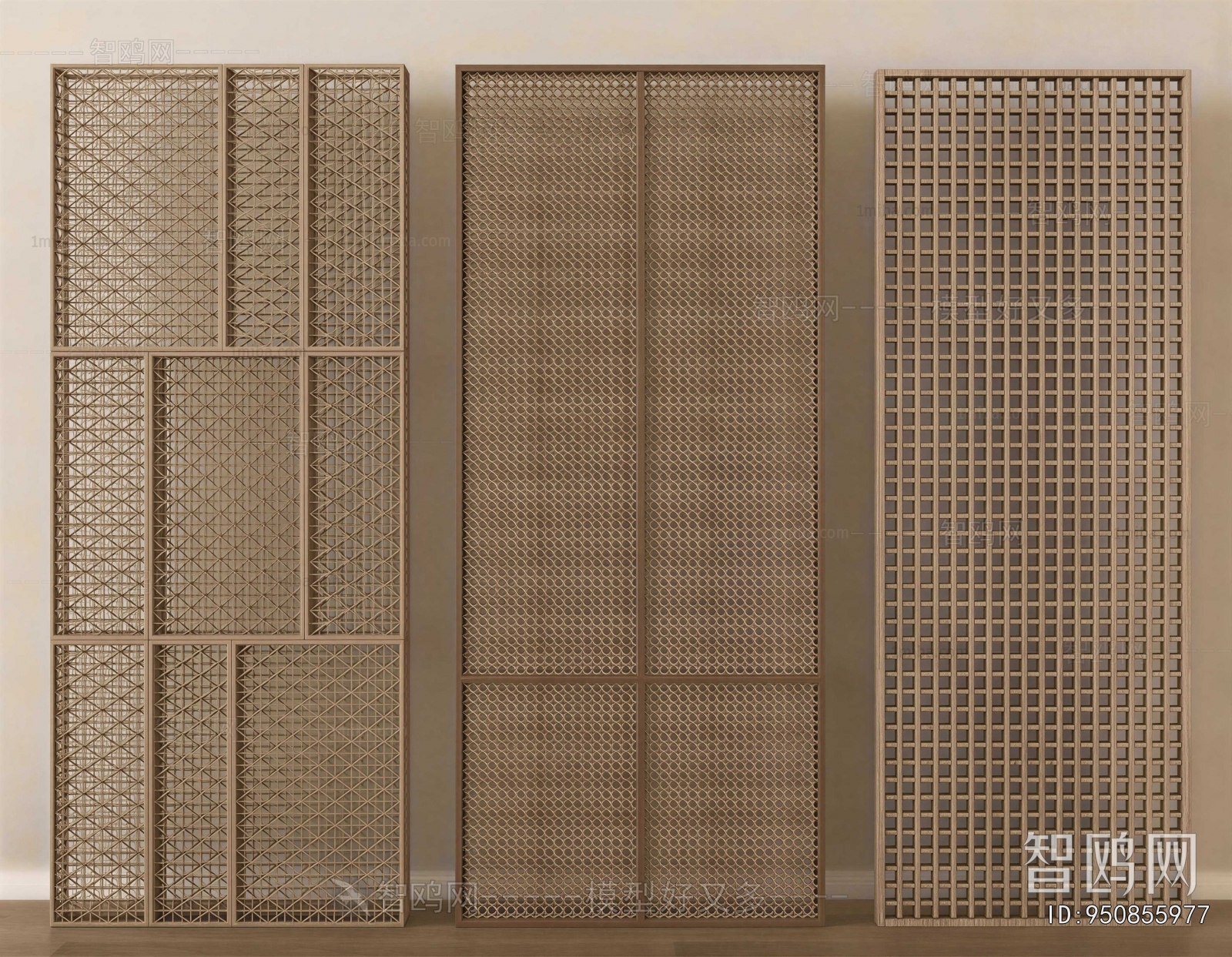 New Chinese Style Wooden Screen Partition