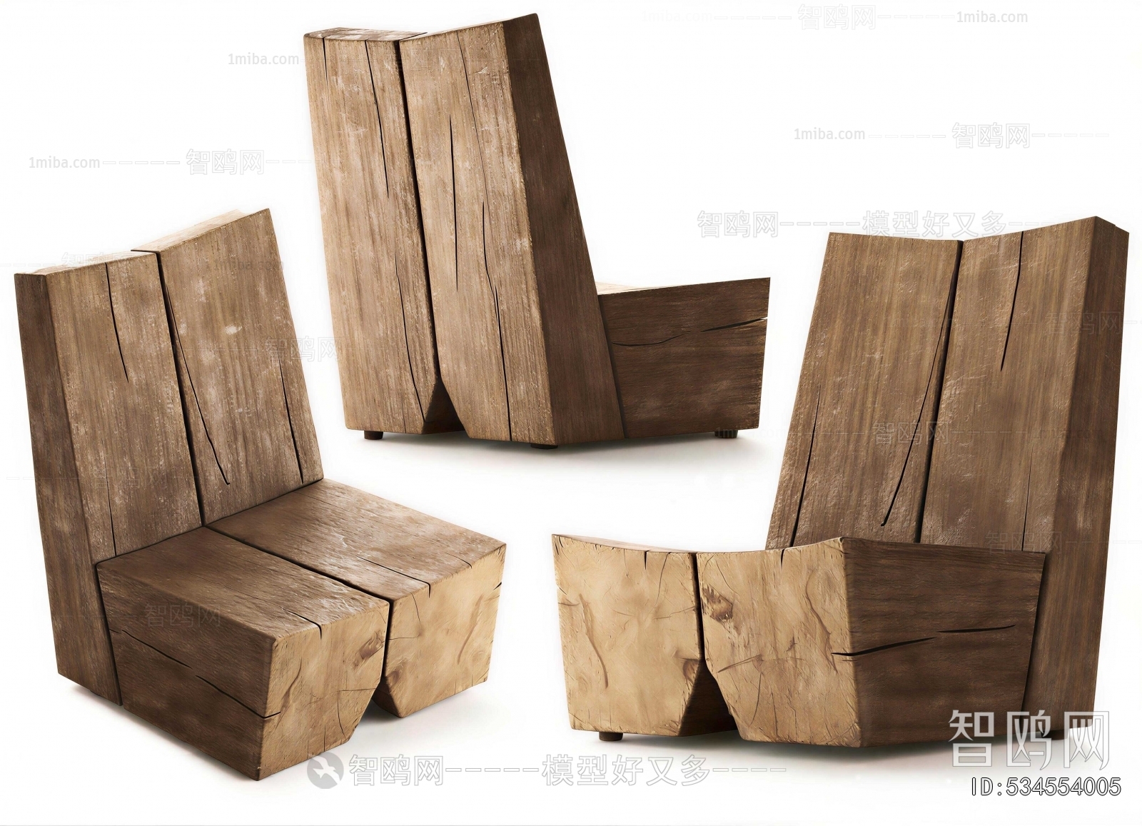 Wabi-sabi Style Lounge Chair
