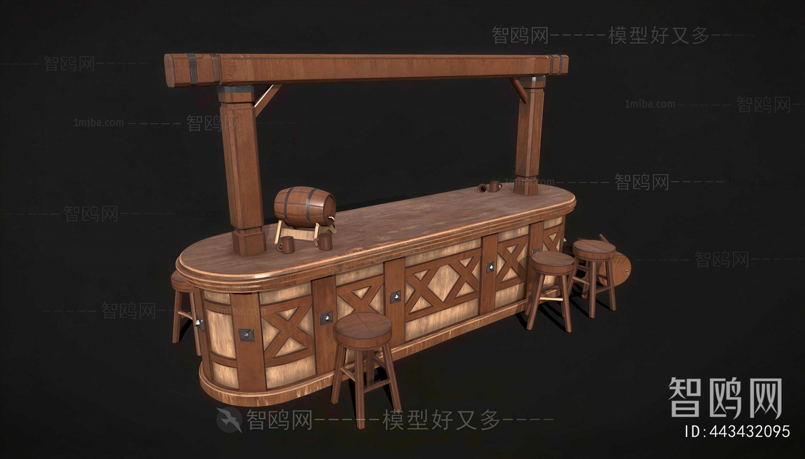 Retro Style Counter Bar