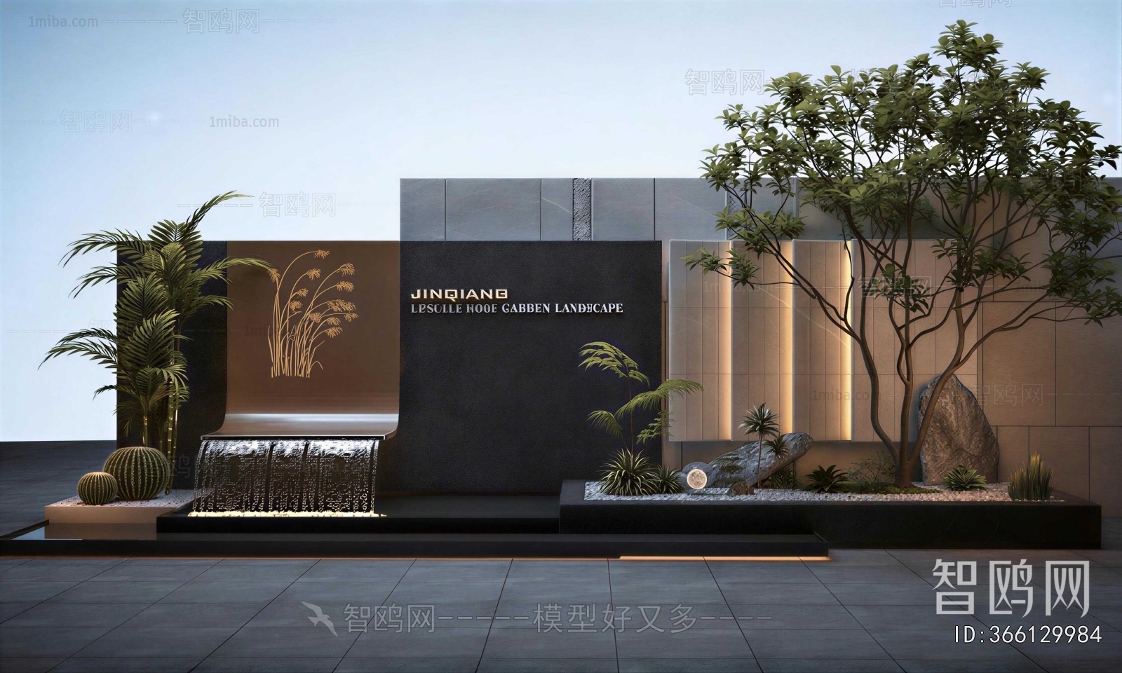 New Chinese Style Landscape Wall