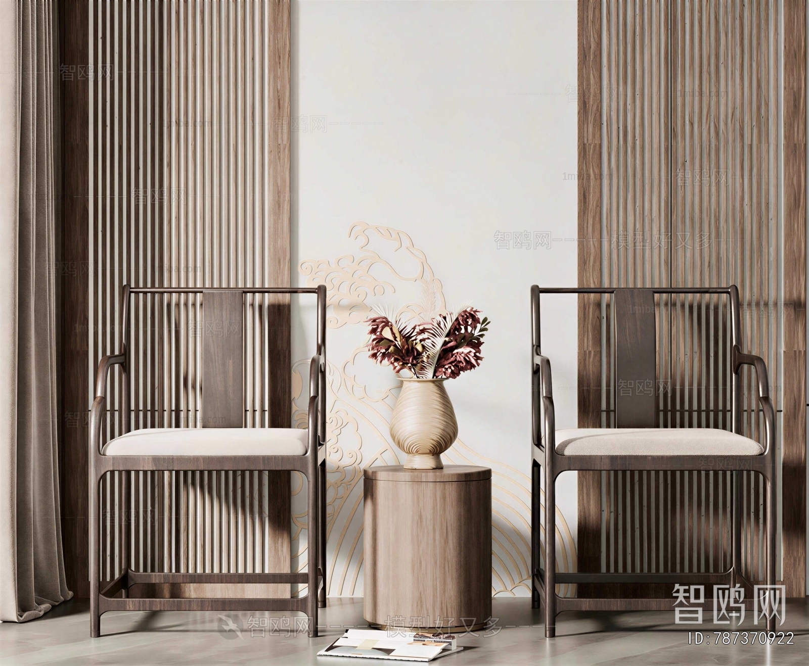 New Chinese Style Lounge Chair