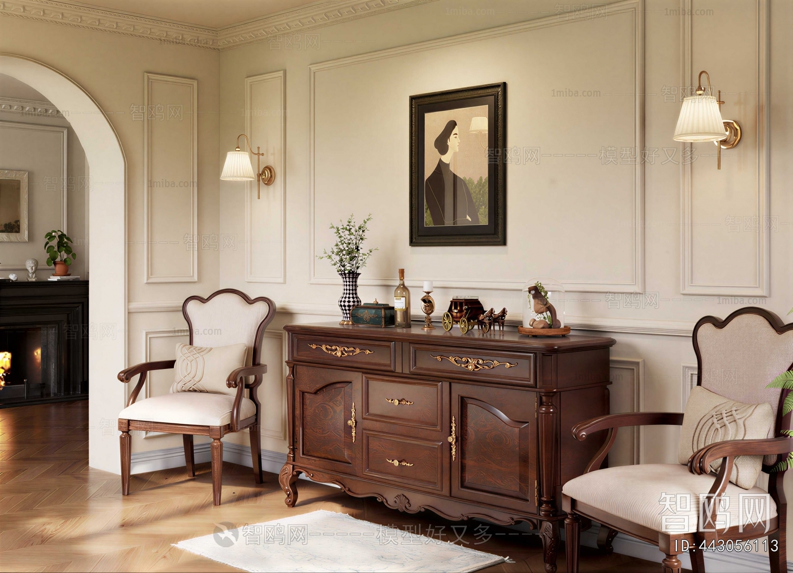 American Style Hallway