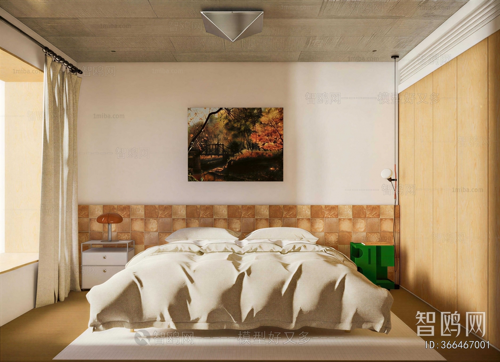 Wabi-sabi Style Bedroom