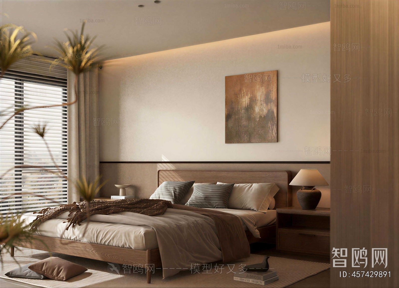 Wabi-sabi Style Bedroom