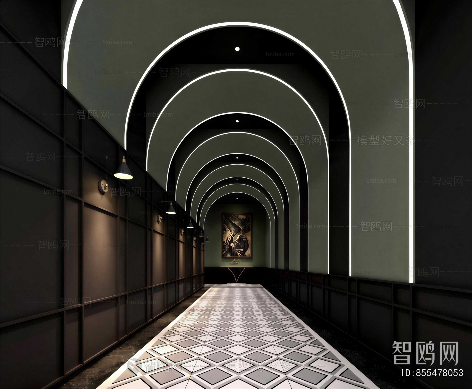 Retro Style Corridor