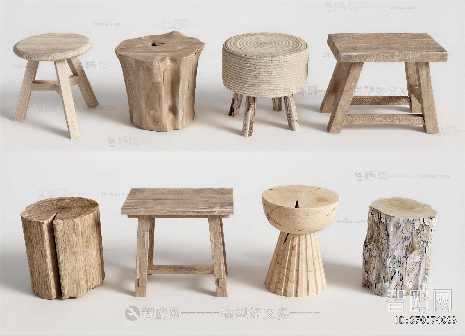 Wabi-sabi Style Stool