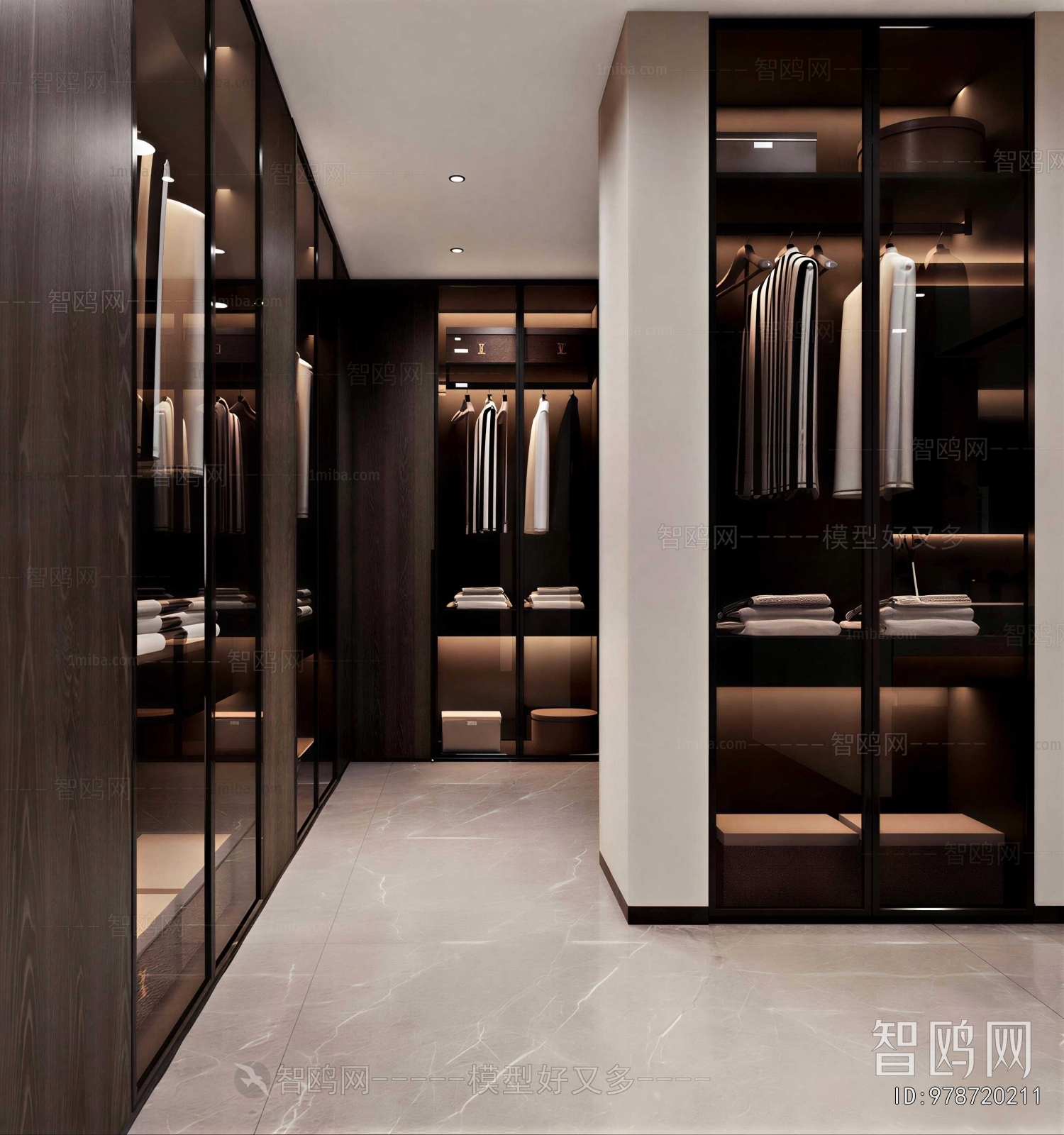 Modern Clothes Storage Area