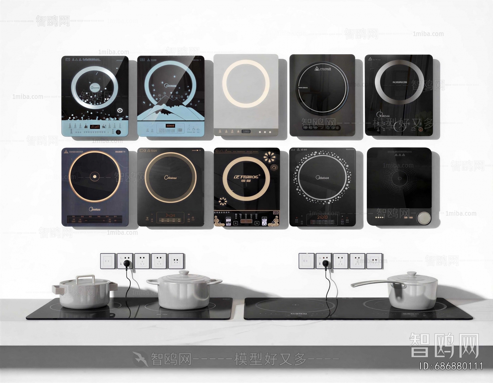 Modern Kitchen Electric Gas Range