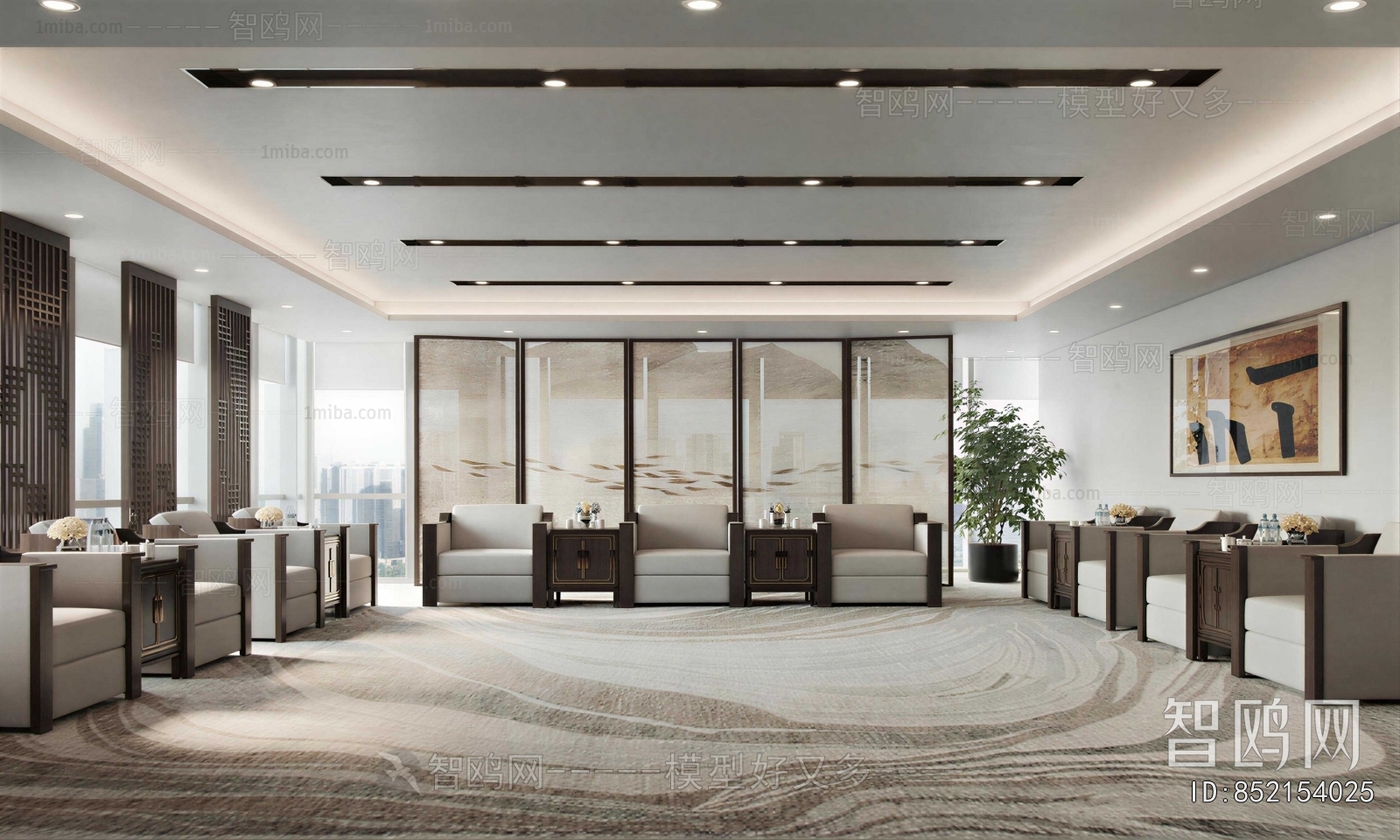New Chinese Style Reception Room