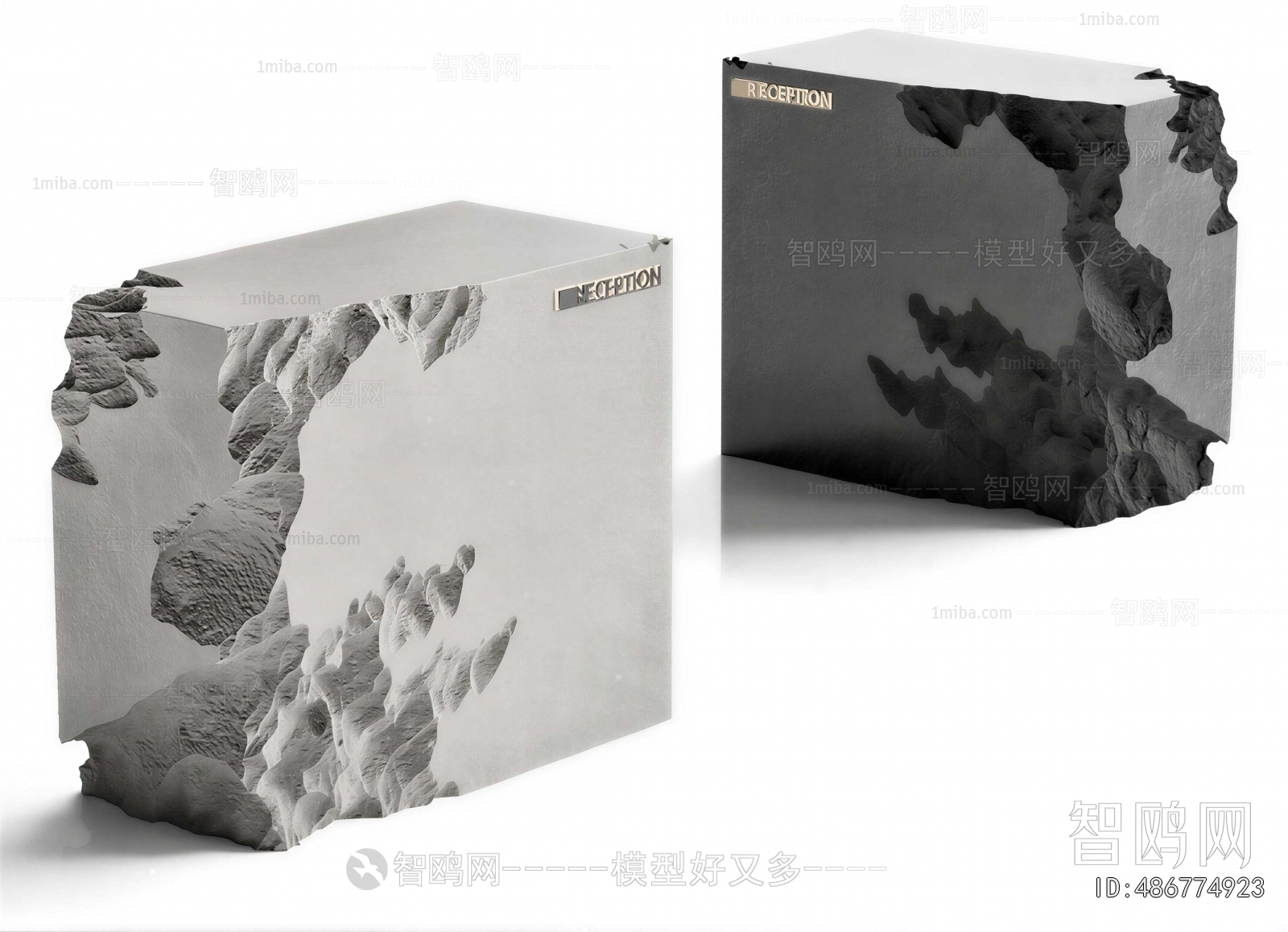 Wabi-sabi Style Reception Desk