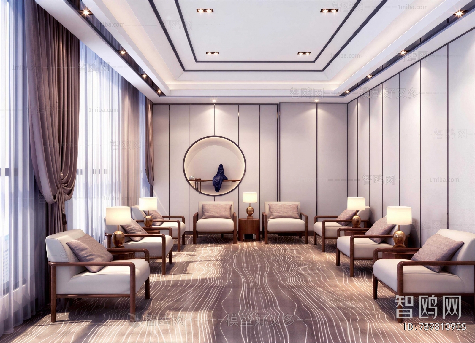 New Chinese Style Reception Room