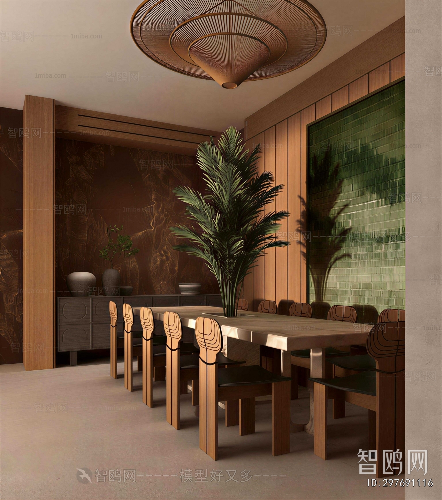 Southeast Asian Style Dining Room