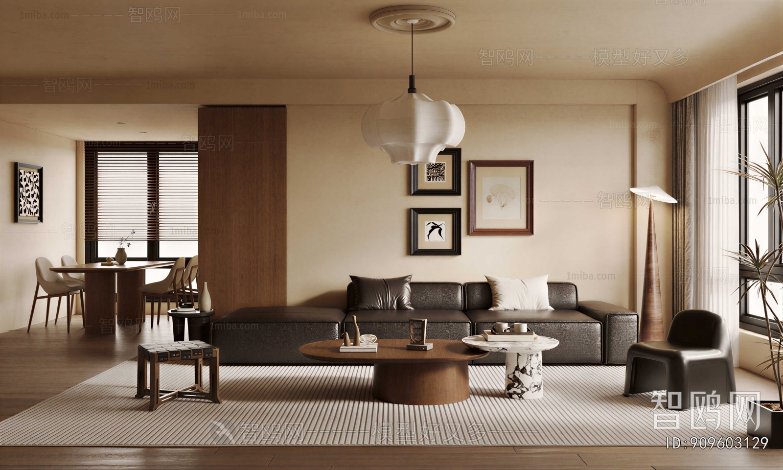 Wabi-sabi Style A Living Room
