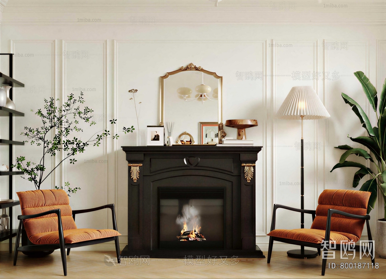French Style Fireplace