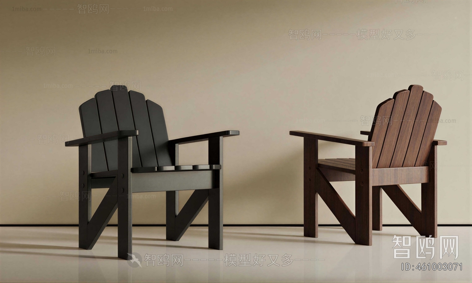 Wabi-sabi Style Lounge Chair