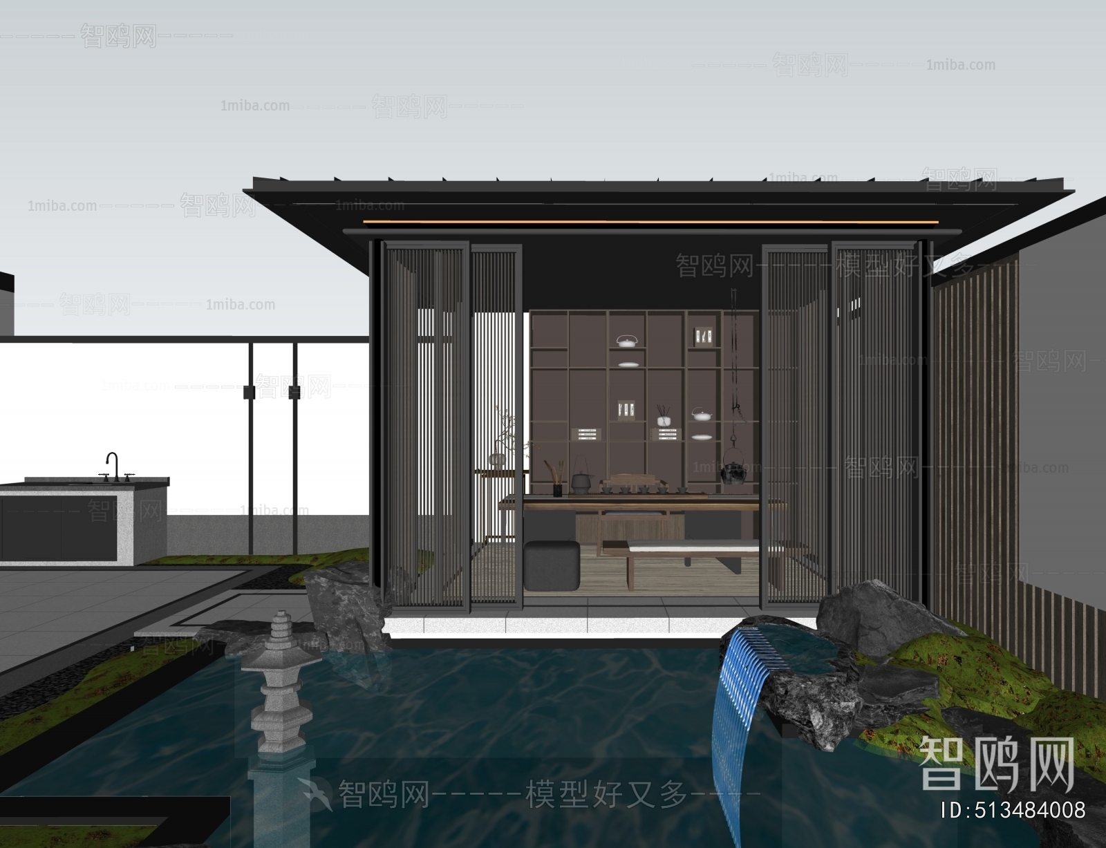 New Chinese Style Courtyard/landscape
