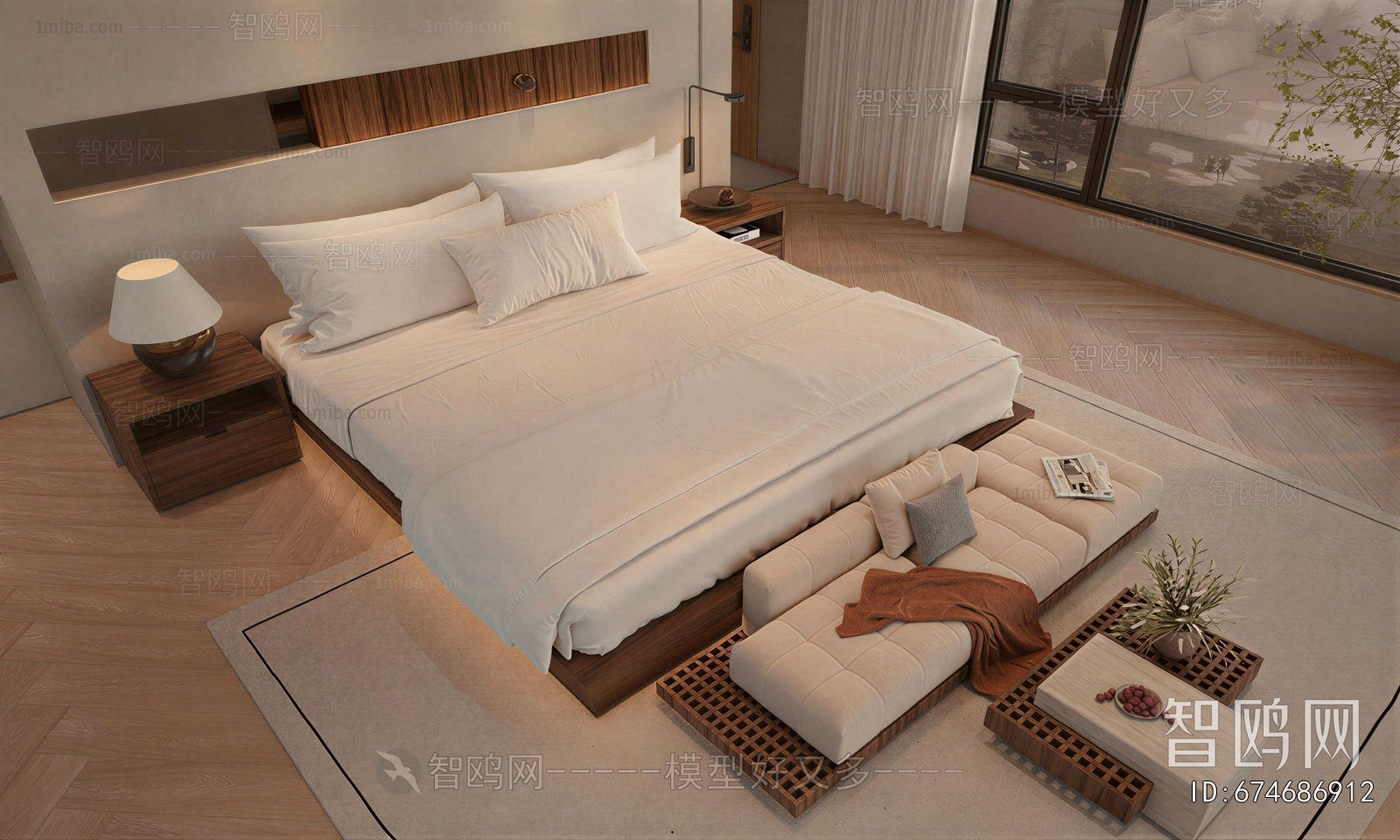 Modern Double Bed