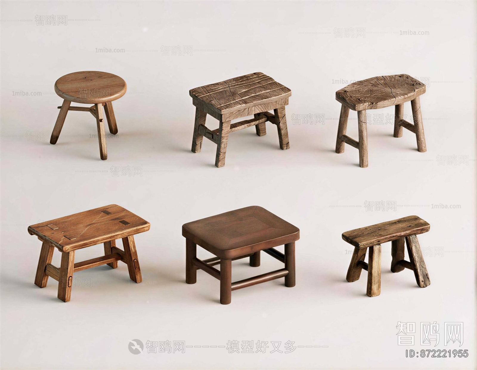 Wabi-sabi Style Stool