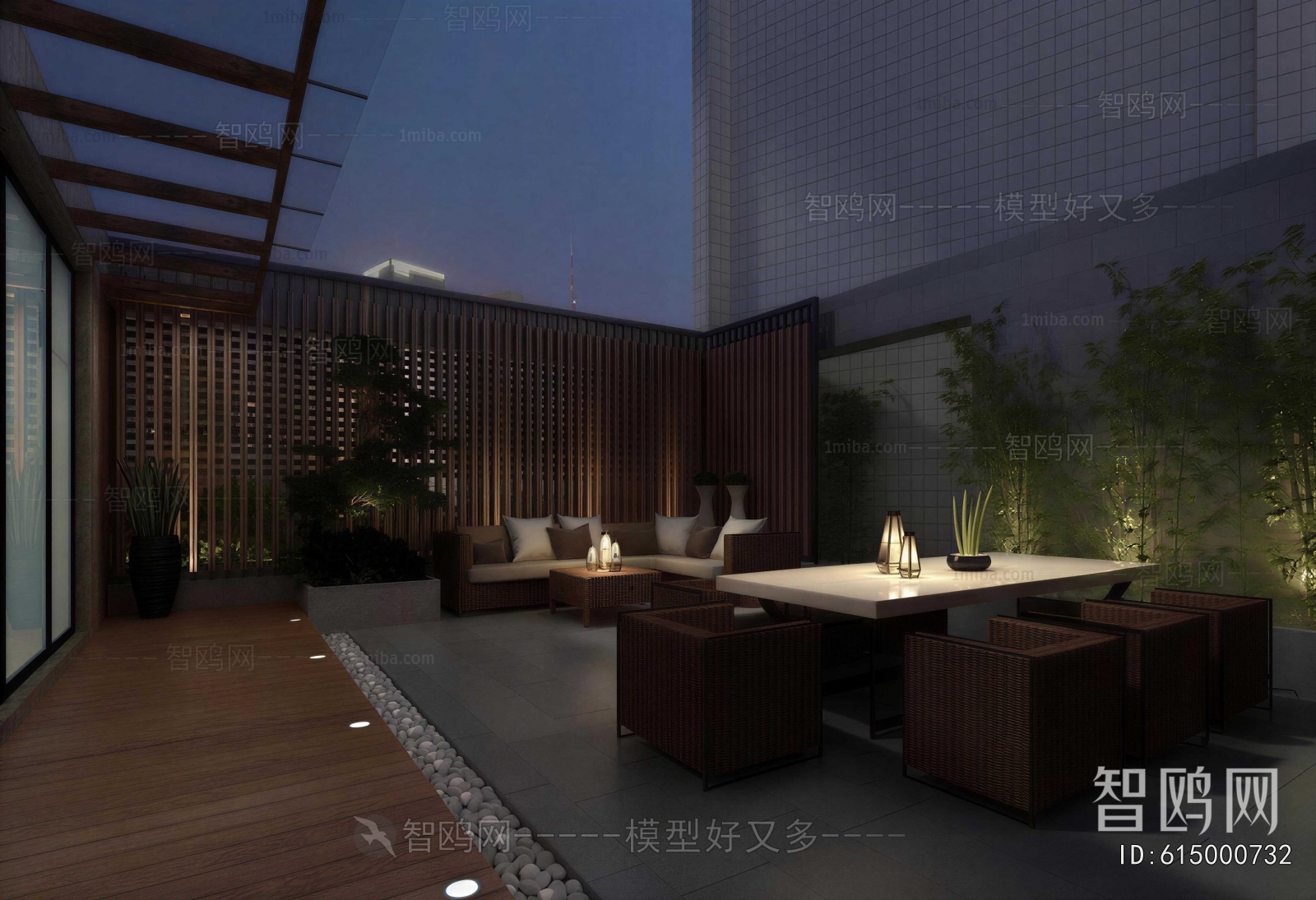 New Chinese Style Terrace