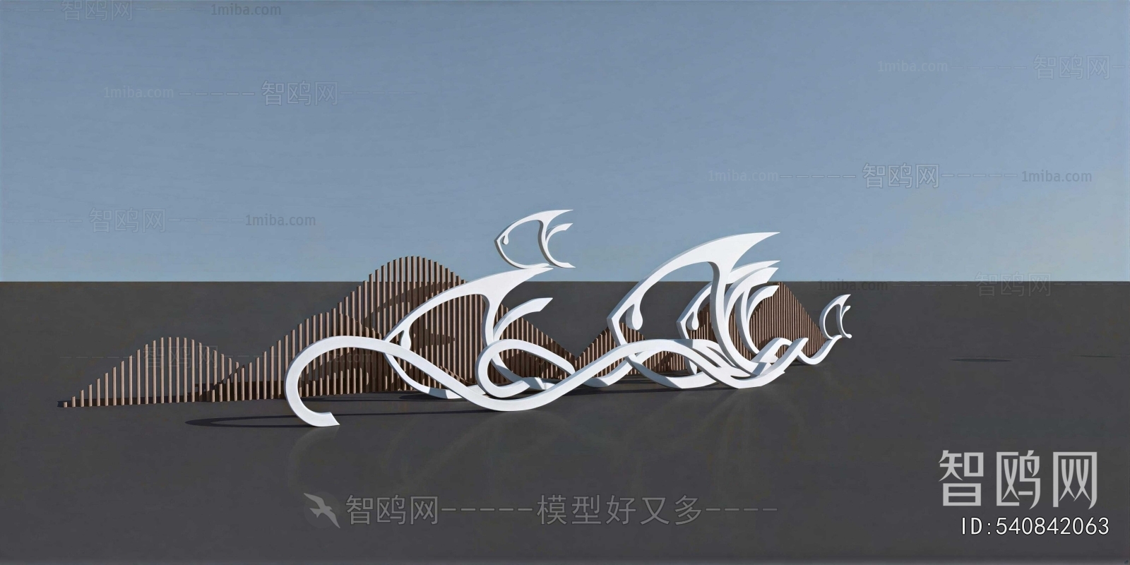 New Chinese Style Sculpture Sketch