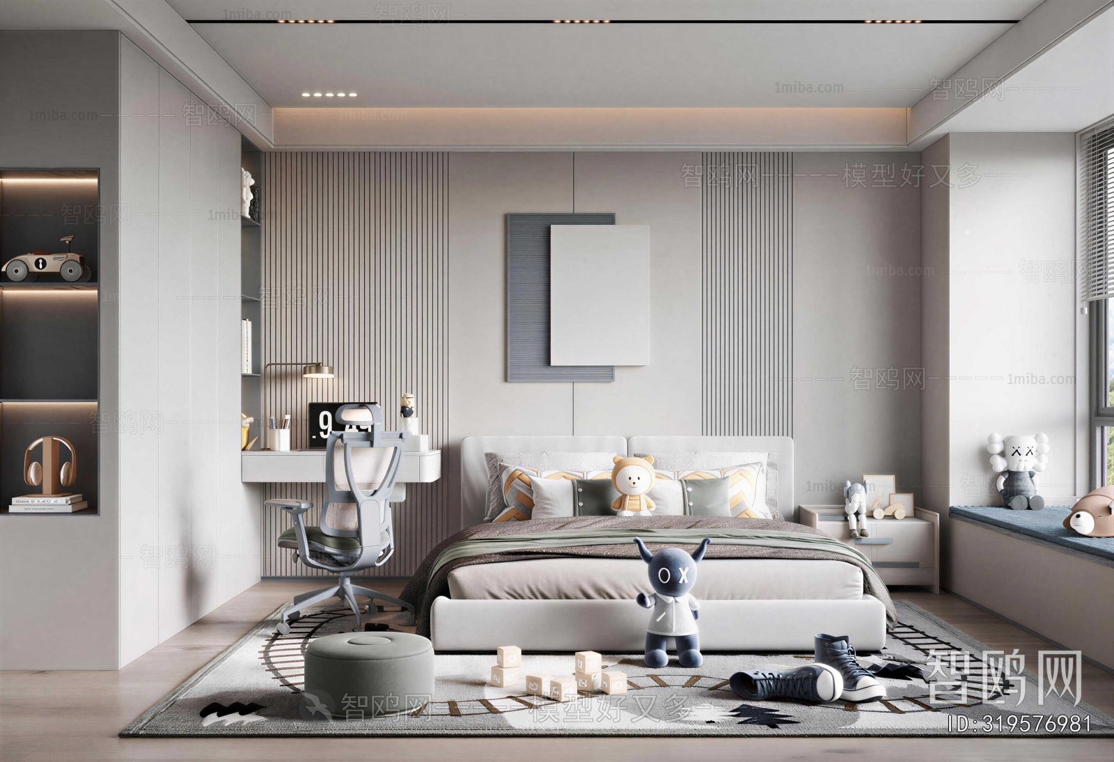 Modern Boy's Room And Son's Room