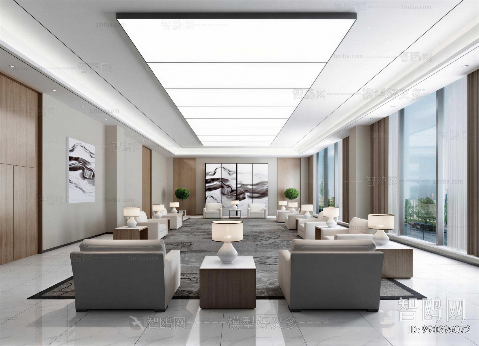 New Chinese Style Reception Room