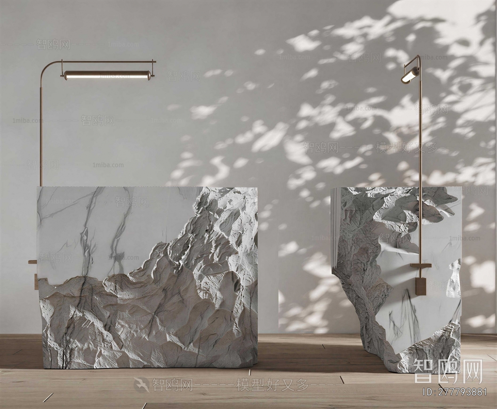 Wabi-sabi Style Reception Desk