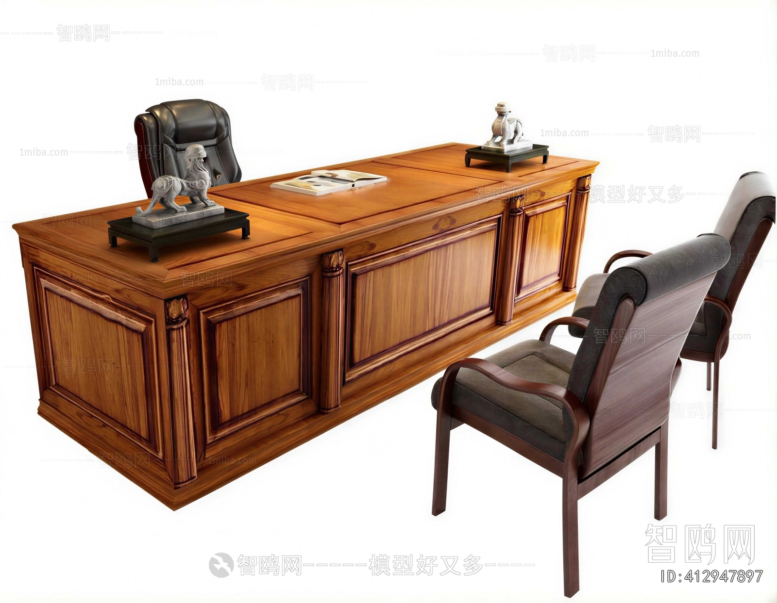 Chinese Style Office Desk And Chair