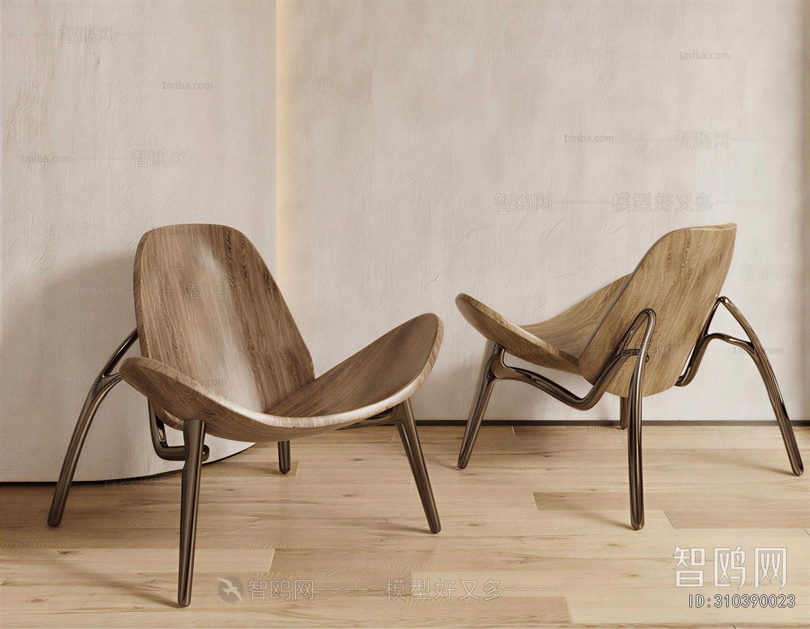 Wabi-sabi Style Lounge Chair