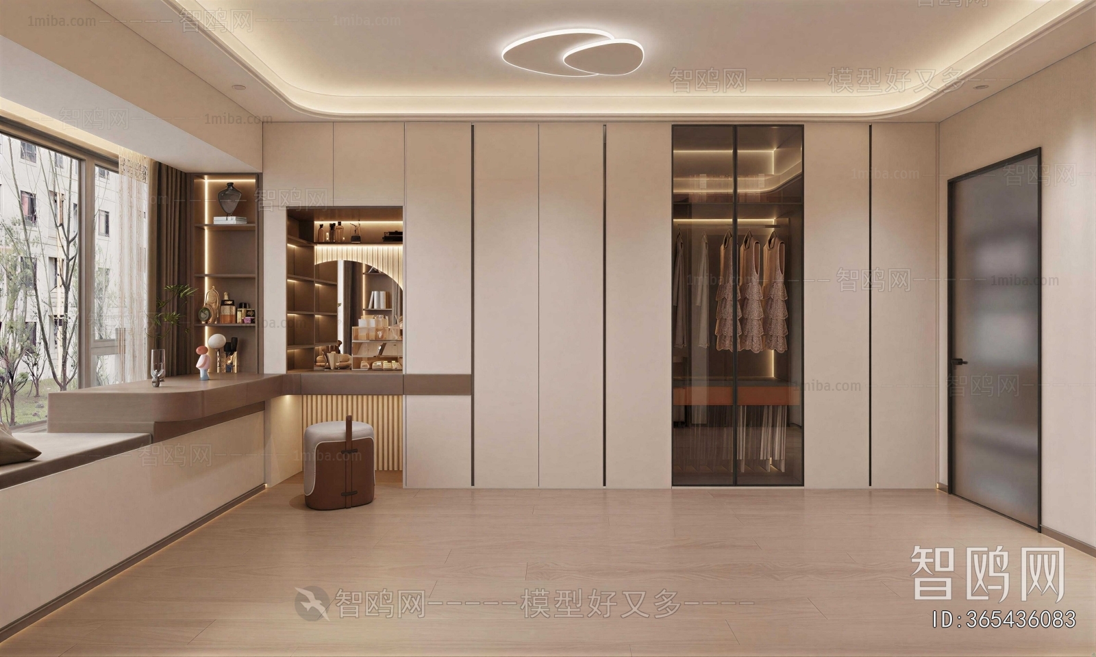 Modern Clothes Storage Area