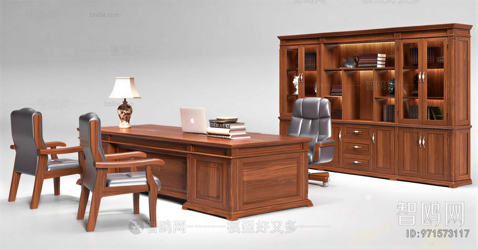 New Chinese Style Office Desk And Chair