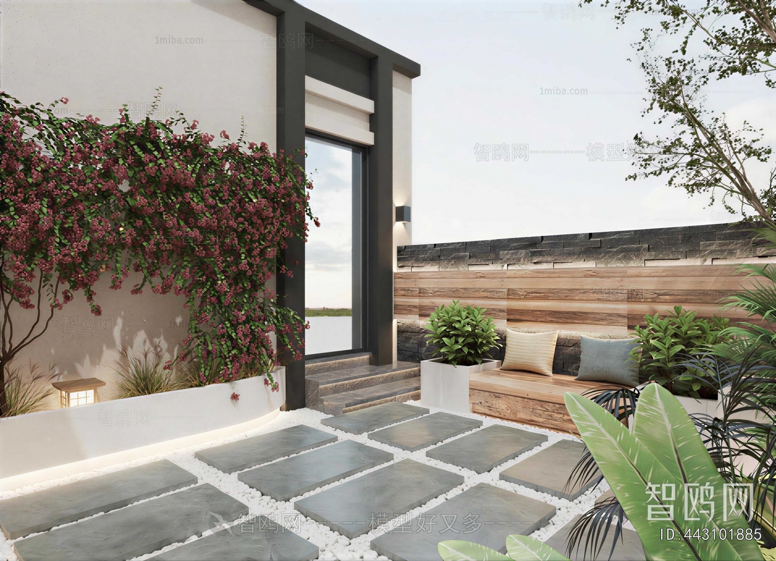 Modern Courtyard/landscape