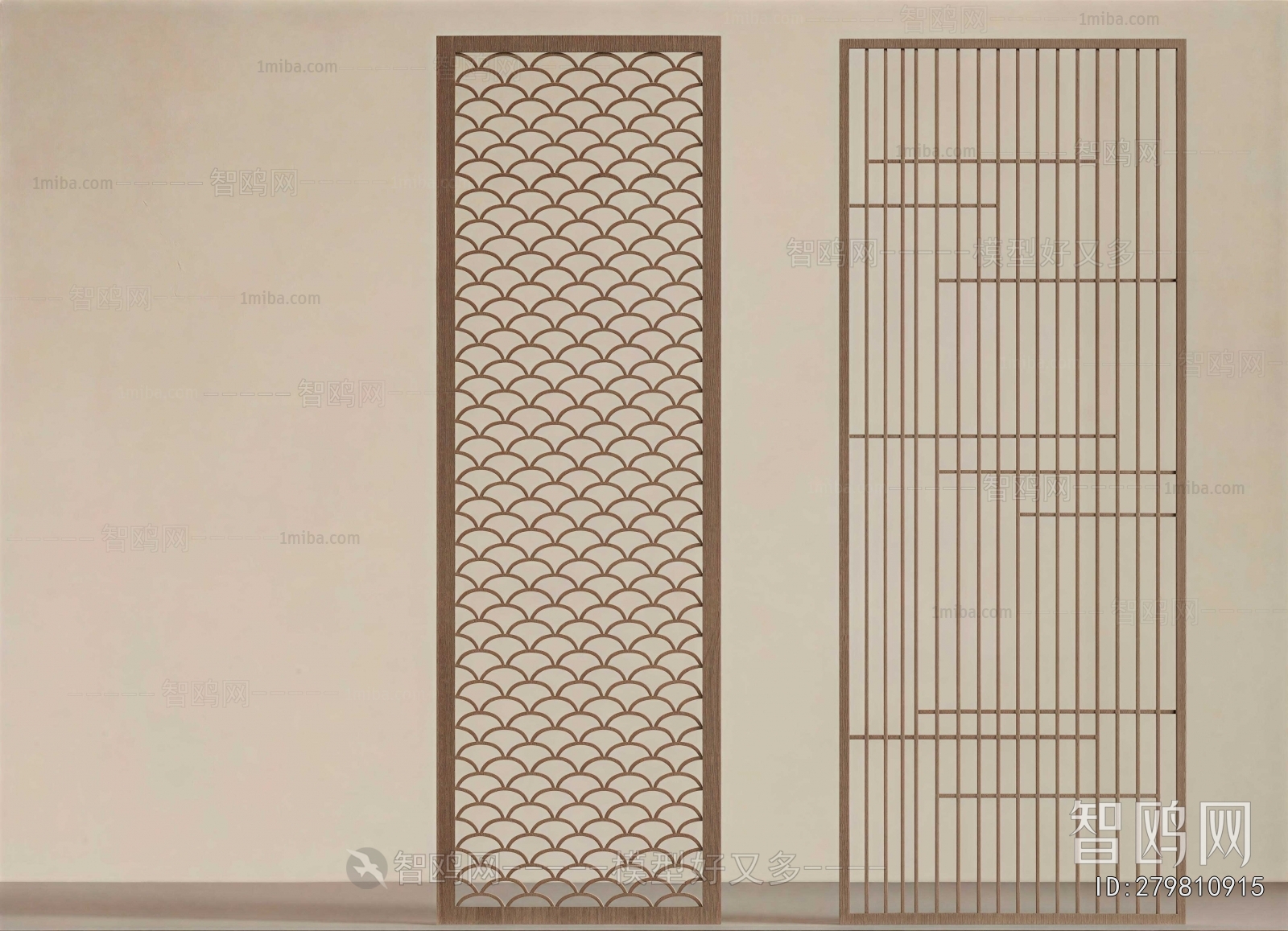 New Chinese Style Wooden Screen Partition