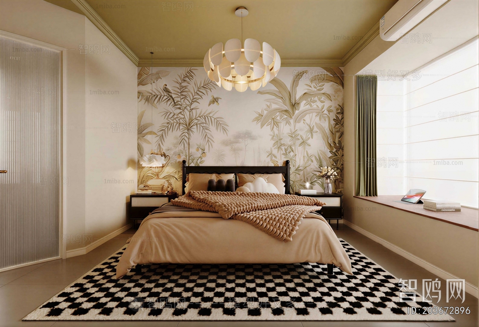Retro Style Bedroom