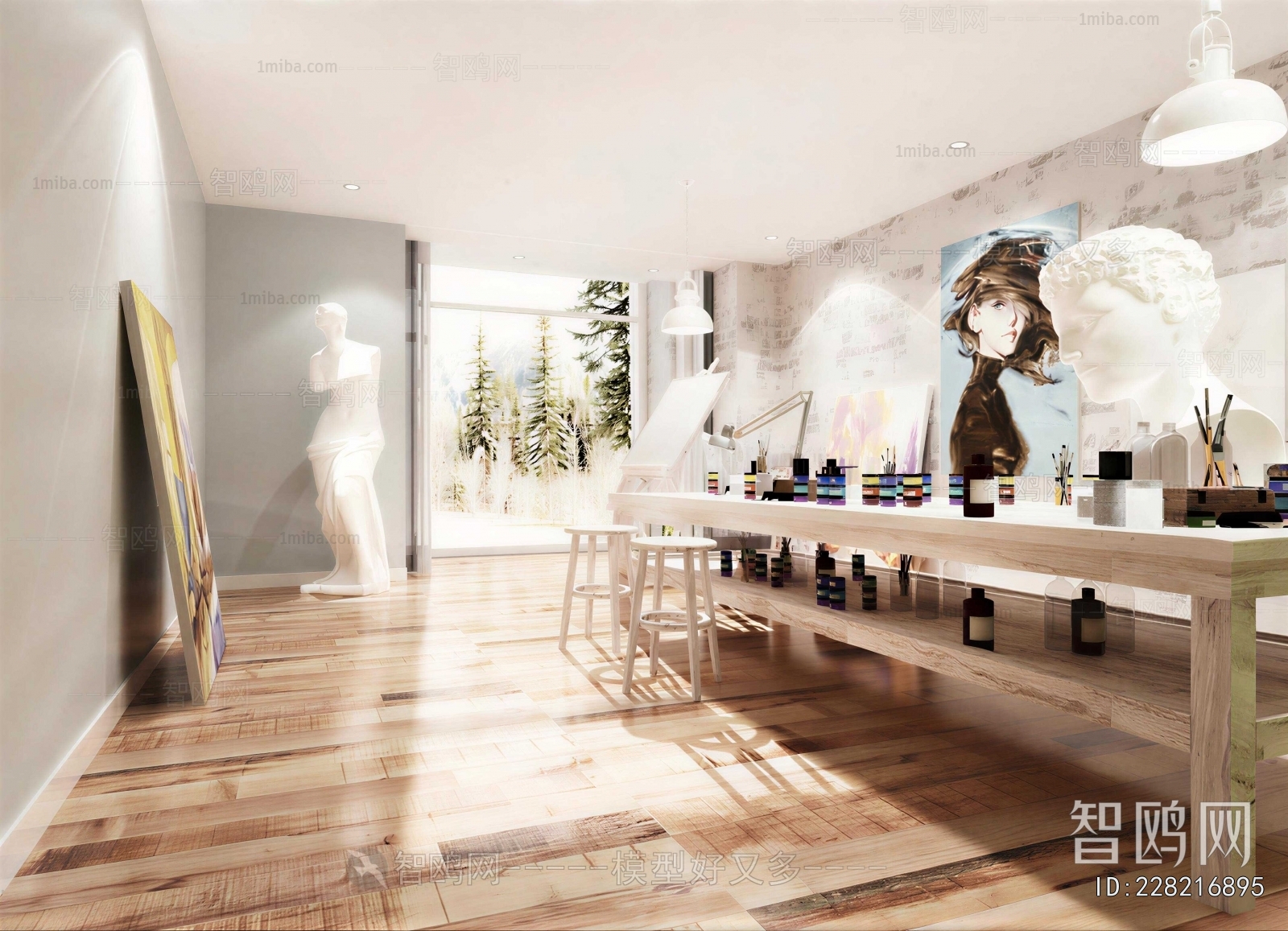 Nordic Style Art Room